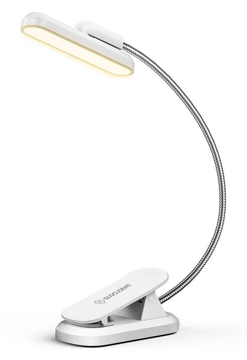 GLOCUSENT LED φακός διαβάσματος GLCSNTA2404, επαναφορτιζόμενος, έως 60lm, λευκός GLCSNTA2404