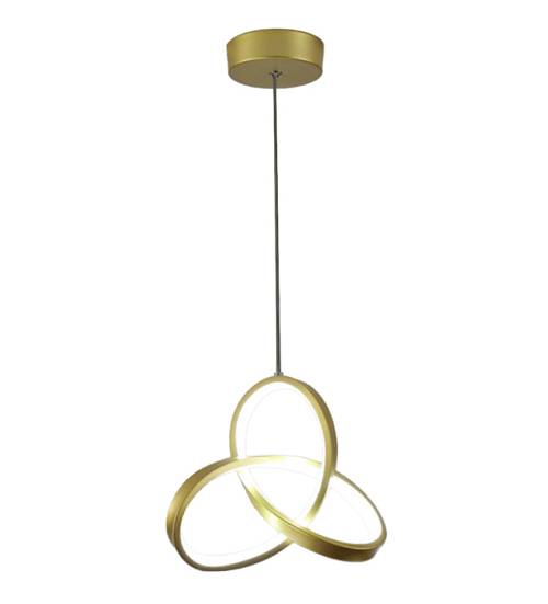 POWERTECH LED φωτιστικό οροφής HLL-0122, 15W, 4000K, Φ22cm x 1m, χρυσό HLL-0122