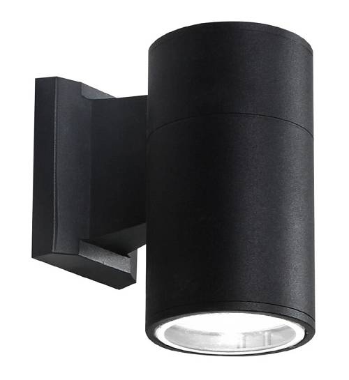 POWERTECH φωτιστικό τοίχου HLL-0189 για GU10 λάμπα, μεταλλικό, IP65, μαύρο HLL-0189