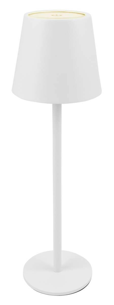 POWERTECH LED επιτραπέζιο φωτιστικό HLL-0194, ρυθμιζόμενο, επαναφορτιζόμενο, λευκό HLL-0194