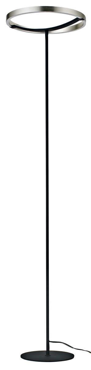 POWERTECH LED φωτιστικό δαπέδου HLL-0204, 42W, 4000K, Φ38x157cm, ασημί/μαύρο HLL-0204