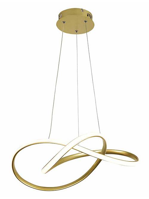 POWERTECH LED φωτιστικό οροφής HLL-0208, 48W, 4000K, Φ50cm x 120cm, χρυσό HLL-0208