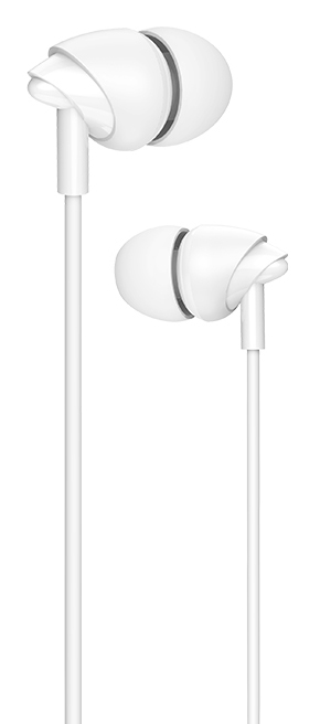 USAMS earphones με μικρόφωνο EP-39, 3.5mm σύνδεση, Φ10mm, 1.2m, λευκά HSEP3902