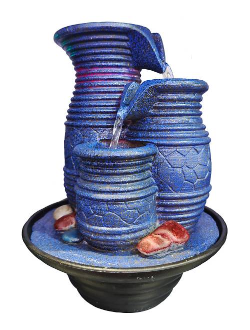 HOME USE διακοσμητικό συντριβάνι HUH-0169, φωτιζόμενο, 22x22x29cm HUH-0169