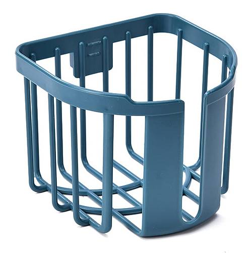 HOME USE επιτοίχια χαρτοθήκη μπάνιου HUH-0220 με αυτοκόλλητο, 11x14x13.5cm, μπλε HUH-0220