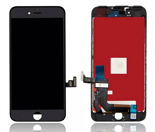 TW INCELL LCD για iPhone 7 Plus, camera-sensor ring, earmesh, μαύρη ILCD-009