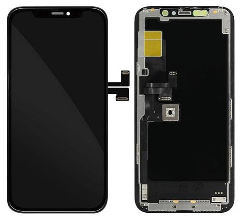 TW INCELL LCD για iPhone 11 Pro, camera-sensor ring, earmesh, μαύρη ILCD-021