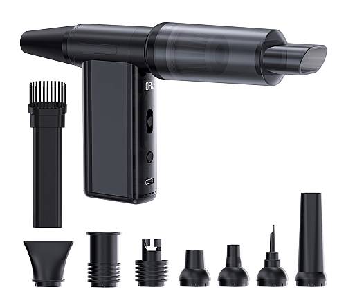 KINZIR 2 σε 1 σκουπάκι χειρός & air duster AD51, 180W, 4000mAh, μαύρο KNZ-AD51