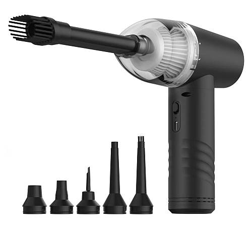 KINZIR 2 σε 1 σκουπάκι χειρός & air duster VC43, 70W, 6000mAh, μαύρο KNZ-VC43