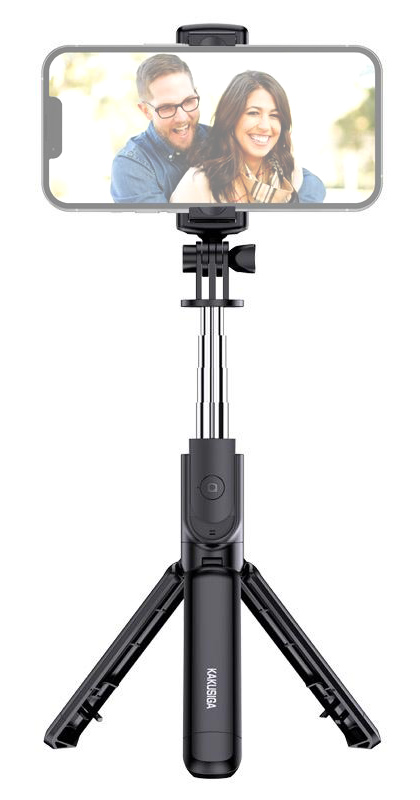KAKUSIGA selfie stick KSC-1143 με τρίποδο, έως 70cm, Bluetooth, μαύρο KSC-1143