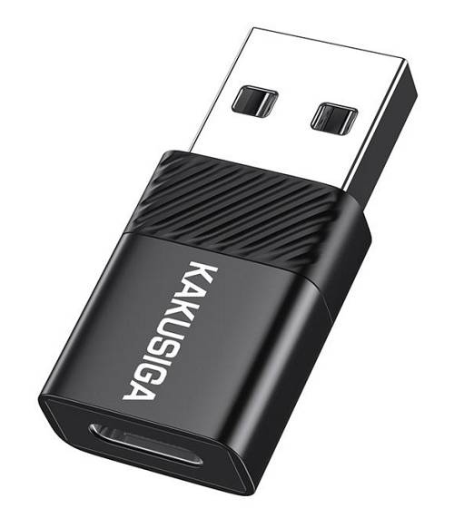 KAKUSIGA αντάπτορας USB-C σε USB KSC-1407, 480Mbps, 60W, μαύρος KSC-1407