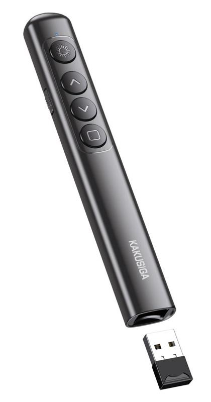 KAKUSIGA τηλεχειριστήριο παρουσιάσεων KSC-1488 με laser & πλήκτρα, 100m, μαύρο KSC-1488