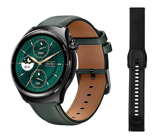 MIBRO smartwatch Lite 3 Pro με 2x λουράκια, heart rate, 1.32" AMOLED, GPS, 5 ATM, μαύρο/πράσινο MBR-LITE3PRO-GN