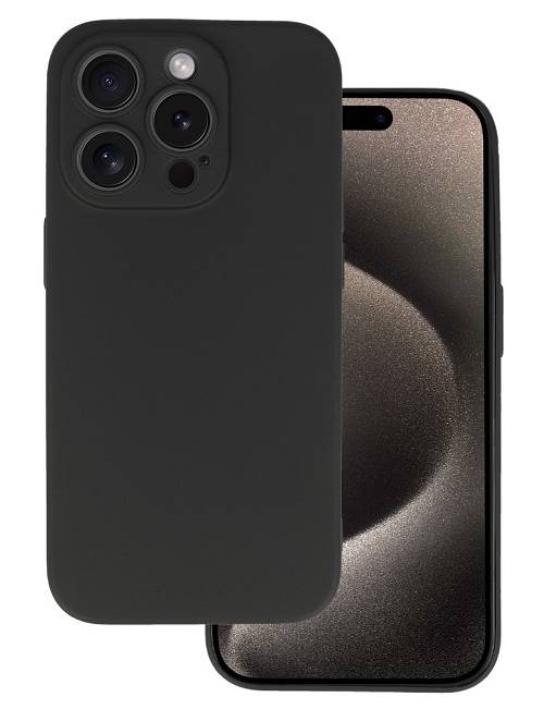 POWERTECH θήκη MATT MOB-1969 για iPhone 16 Pro, μαύρη MOB-1969