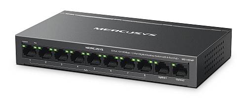 MERCUSYS Desktop Switch MS110CMP, 8x 10/100Mbps PoE+, 2x Gigabit, Ver. 1.0 MS110CMP