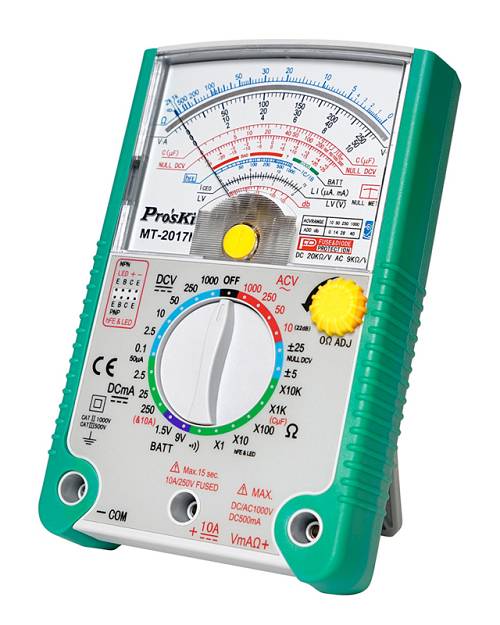 PROSKIT αναλογικό πολύμετρο MT-2017N, DCV, ACV MT-2017N