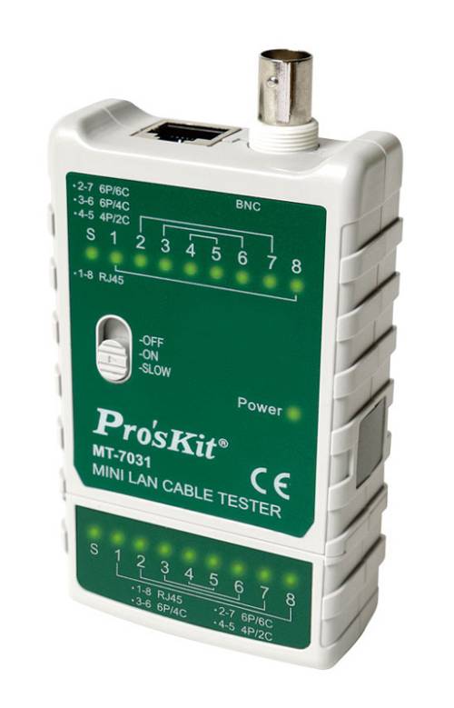 PROSKIT tester καλωδίων δικτύου MT-7031 για RJ45/11/12/22 & BNC MT-7031