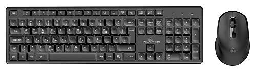 POWERTECH set ποντίκι & πληκτρολόγιο PT-1151, ασύρματο, 1600DPI, μαύρο PT-1151