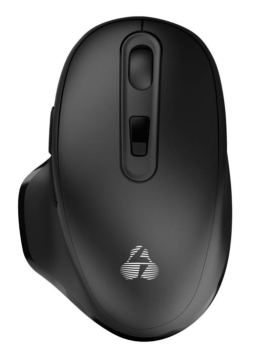 POWERTECH ασύρματο ποντίκι PT-1152, USB & USB-C δέκτη, 1600DPI, μαύρο PT-1152