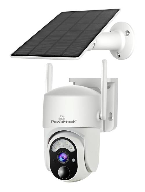 POWERTECH smart ηλιακή κάμερα PT-1177, 4MP, WiFi, SD, PTZ, IP65 PT-1177