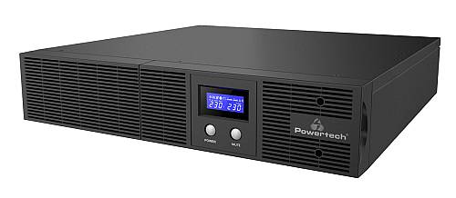 POWERTECH UPS Line Interactive PT-1409 για rack 2U, με οθόνη, 3000VA/2100W, 8x AC output PT-1409