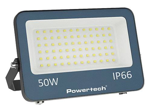 POWERTECH LED προβολέας PT-1459, 50W, 4000K, 4500lm, IP66 PT-1459