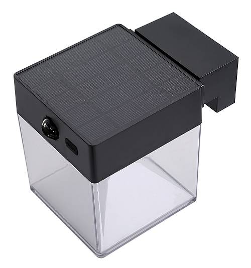 POWERTECH LED ηλιακό φωτιστικό PT-1519 με αισθητήρα κίνησης, 4W, 2000mAh, μαύρο PT-1519