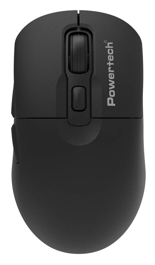 POWERTECH ασύρματο ποντίκι PT-1543, 2.4GHz & Bluetooth, έως 2400DPI, αθόρυβο, μαύρο PT-1543