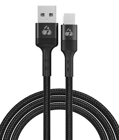 POWERTECH καλώδιο USB σε Micro USB PTR-0125, 12W 2.4A, copper, 1m, μαύρο PTR-0125
