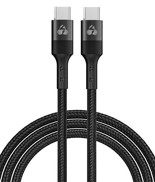 POWERTECH καλώδιο USB-C PTR-0130, PD 60W, copper, 1m, μαύρο PTR-0130