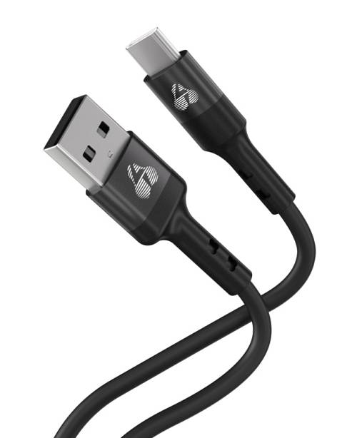 POWERTECH καλώδιο USB-C σε USB PTR-0161, σιλικόνης, 60W, 480Mbps, 1m, μαύρο PTR-0161