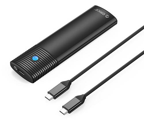 ORICO θήκη για Μ.2 NVMe SSD PWM2-G2-BK-EP, 10Gbps, έως 4TB, μαύρη PWM2-G2-BK-EP