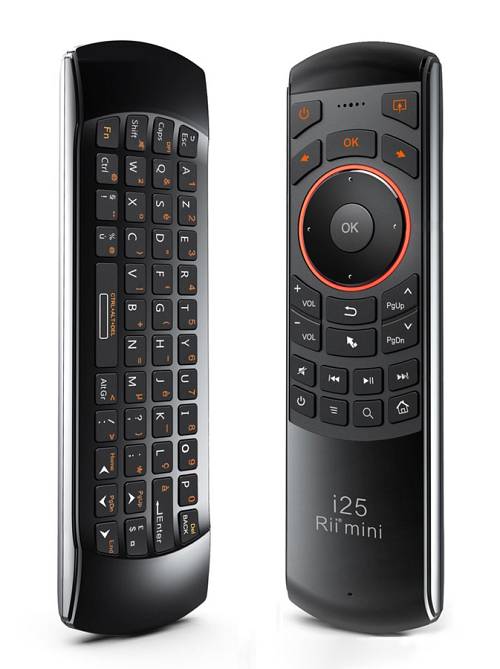 RIITEK τηλεχειριστήριο Mini i25 με πληκτρολόγιο & air mouse, 2.4GHz RT-MWK25