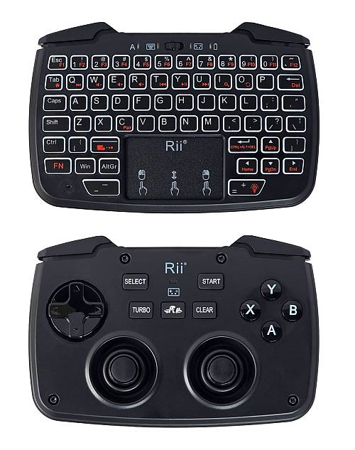 RIITEK ασύρματο gamepad & πληκτρολόγιο RK707, backlit, 2.4GHz, μαύρο RT-RK707