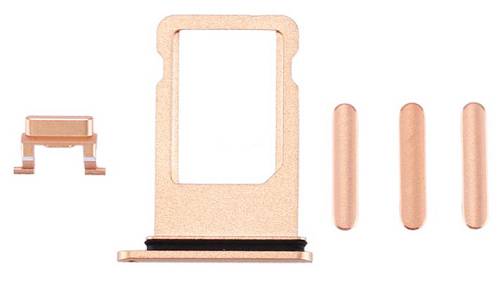 Υποδοχή κάρτας SIM και Side Button για iPhone 8, χρυσό SPIP8-0034