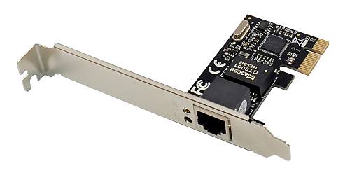 POWERTECH κάρτα επέκτασης PCIe σε 1x RJ45 ST714, 1000Mbps, RTL8111C ST714