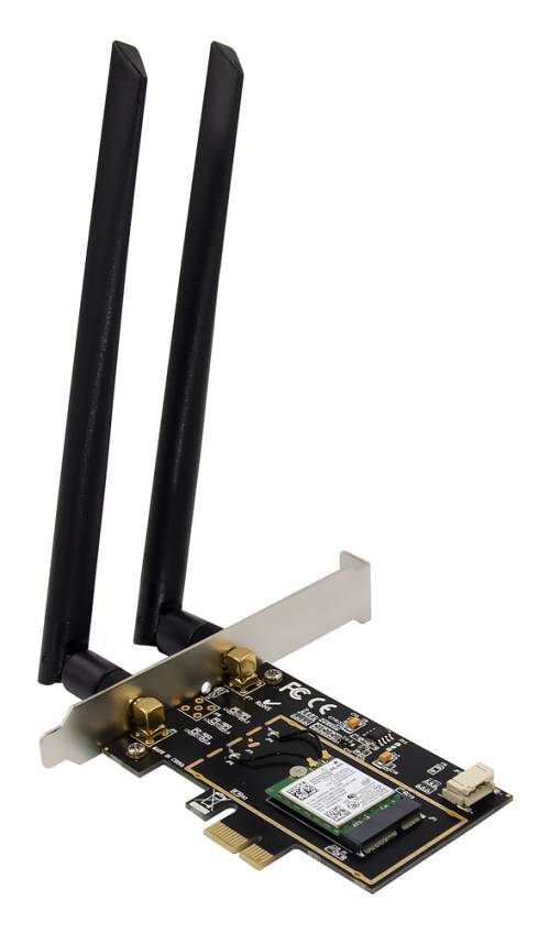 POWERTECH κάρτα επέκτασης PCIe ST718, AC7260 Dual-Band Wireless ST718