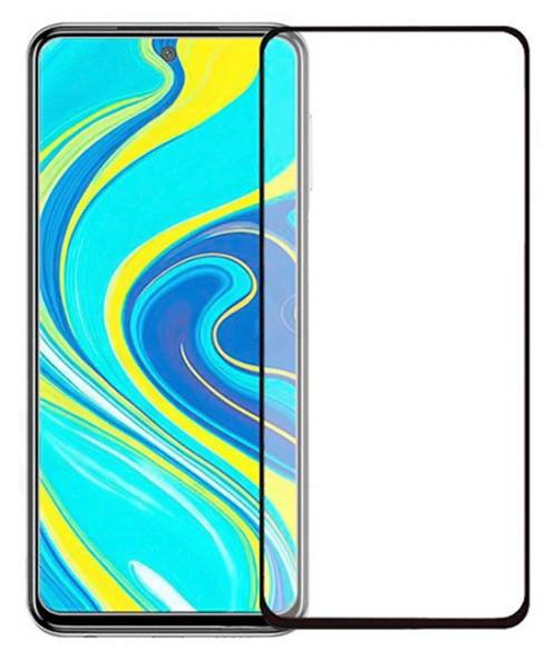 POWERTECH Tempered Glass 5D, full glue, Xiaomi Redmi Note 9 Pro, μαύρο TGC-0399