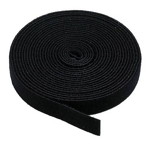 POWERTECH ταινία τύπου velcro TIES-003, πολλαπλών χρήσεων, 20mm, 3m, μαύρη TIES-003