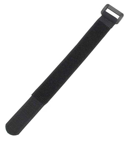 POWERTECH ιμάντας τύπου velcro TIES-024, 20x2cm, μαύρος, 10τμχ TIES-024