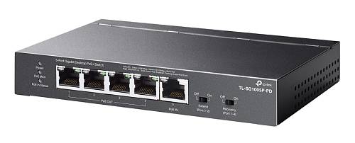 TP-LINK desktop switch TL-SG1005P-PD, 5x Gigabit θύρες, PoE+, UN/1.0 TL-SG1005P-PD