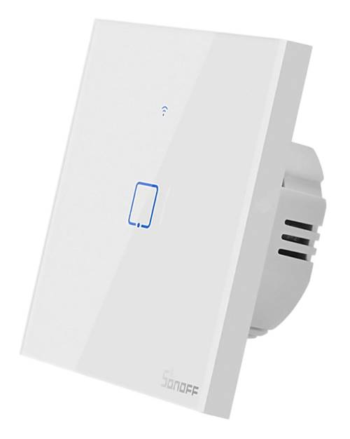 SONOFF smart διακόπτης ΤΧ-T2EU1C, αφής, Wi-Fi, μονός, λευκός TX-T2EU1C