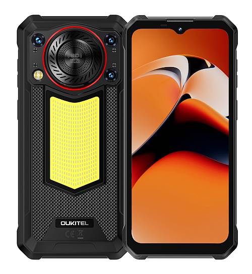 OUKITEL smartphone WP53 με ηχείο 3W, 6.52", 8/128GB, 11000mAh, IP68/IP69K/MIL-STD-810H, μαύρο WP53-BK