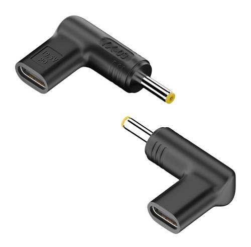 POWERTECH αντάπτορας τροφοδοσίας YX-03, USB-C σε HP 4x1.7mm, μαύρος YX-03