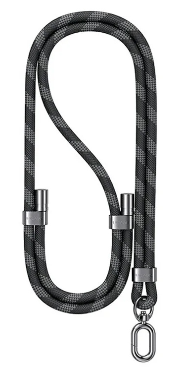 USAMS κορδόνι λαιμού για κινητά ZB316, 160cm, universal, μαύρο ZB316GS01