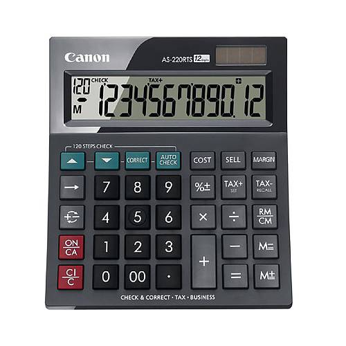 CANON AS220RTS 12 DIGIT CALCULATOR (4898B001) (CANAS220RTS)