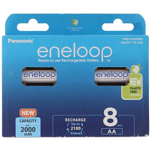 Panasonic Eneloop Επαναφορτιζόμενες Μπαταρίες AA Ni-MH 2000mAh 8τμχ (37833094) (PAN37833094)