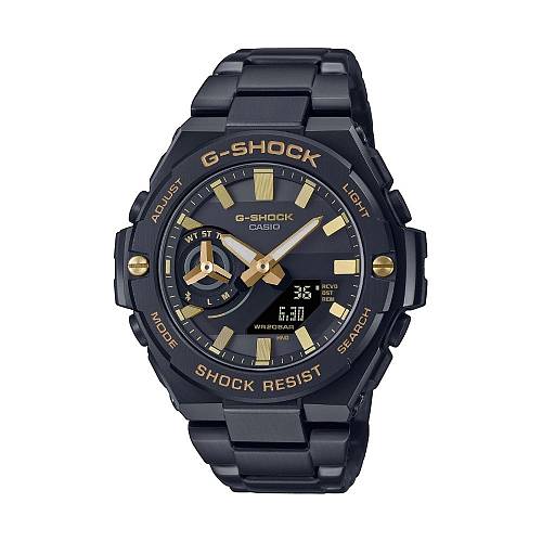 Casio G-Shock G-Steel Αναλογικό/Ψηφιακό Ρολόι Χρονογράφος Μπαταρίας με Μαύρο Μεταλλικό Μπρασελέ (GST-B500BD-1A9ER) (CASGSTB500BD1A9ER)