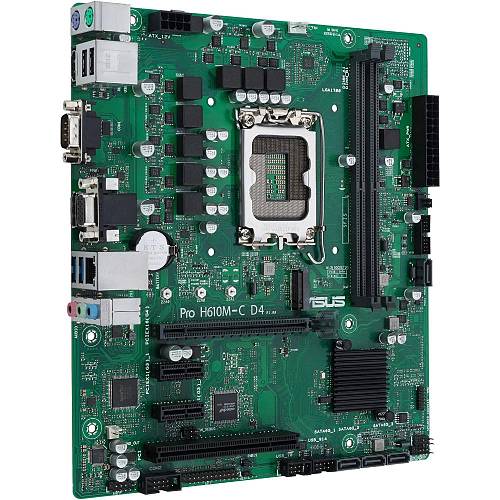 Asus Pro H610M-C D4-CSM Motherboard Micro ATX με Intel 1700 Socket (90MB1A30-M0EAYC) (ASU90MB1A30-M0EAYC)