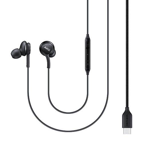 Samsung EO-IC100 In-ear Handsfree με Βύσμα USB-C Μαύρο (IC100BBEGEU) (SAMIC100BBEGEU)